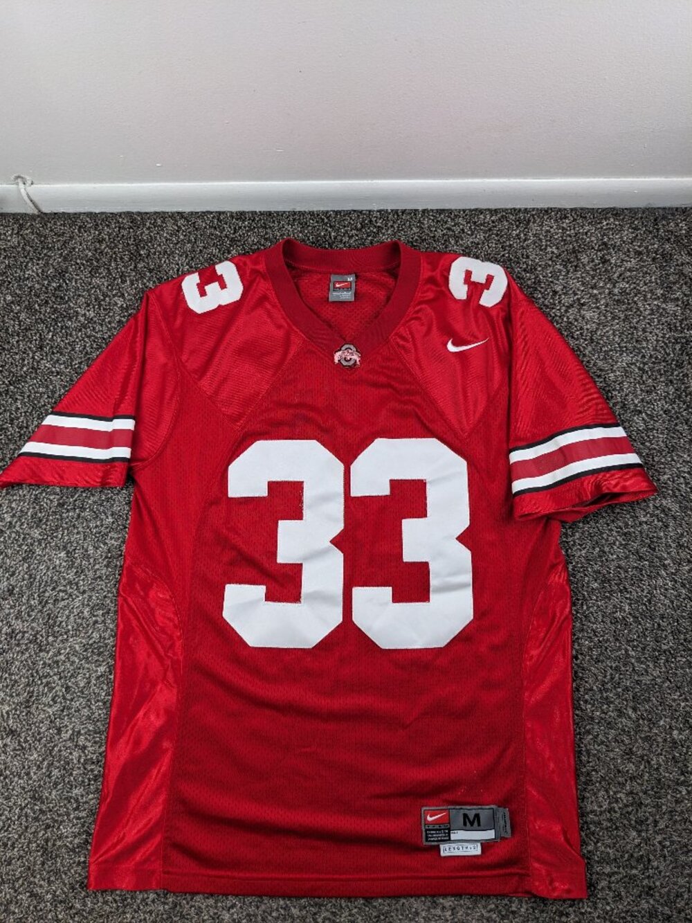 Vintage 2007 Ohio State Buckeyes Jersey James Laurinaitis Nike Sewn Mens Medium